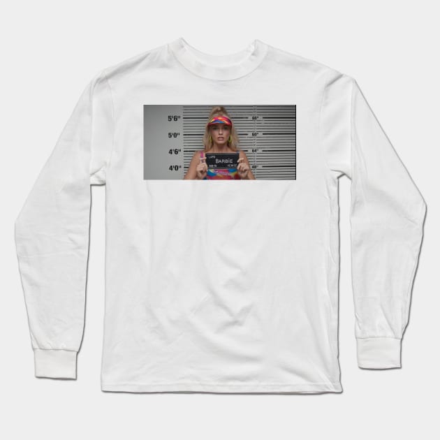 Barbie Mugshot Long Sleeve T-Shirt by MTMRPH